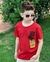 Camiseta Max Vermelha Rock