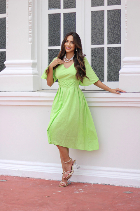 VESTIDO TRANÇA CINTURA