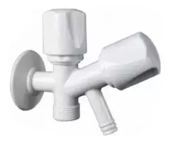 canilla para lavarropas pvc