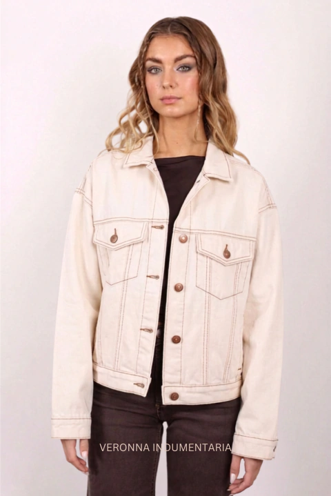 Campera Jean #Malva