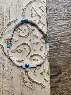 Pulsera nacar cruz