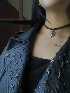 CHOKER CORAZÓN FUEGO ZIC ZAC