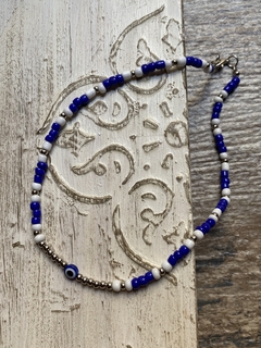 Collar ojo azul