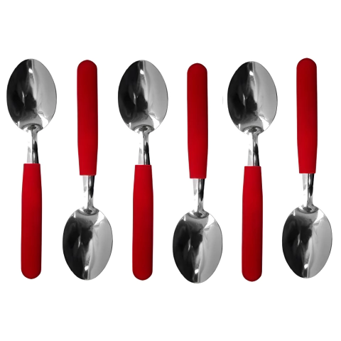 SET CUCHARA COLOR ROJO X6