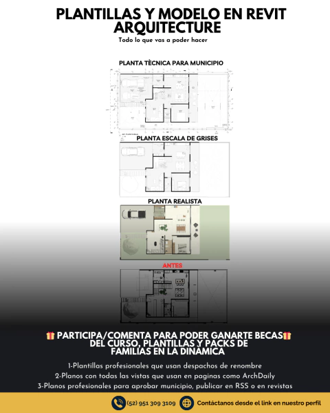 PLANTILLAS REVIT + MODELO COMPLETO + PACKS PREMIUM DE FAMILIAS