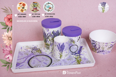 SET BANDEJA ESTAMPADA + SET MATERO + 2 COMPOTERAS