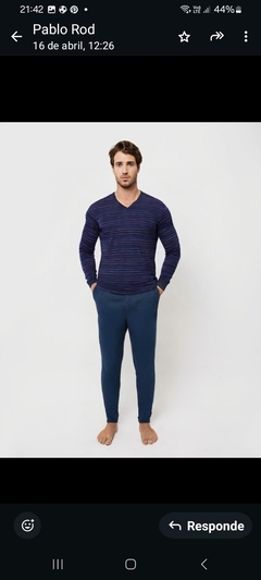 PIJAMA ABRIGADO INTERLOK - comprar online