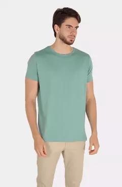 CAMISETA PREMIUM ALGODAO EGIPCIO - VERDE CLARO - LISA - loja online