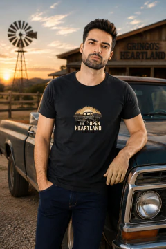 CAMISETA BASICA ESTAMPADA OPEN HEARTLAND