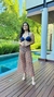 Calça Cristal em tule estampado