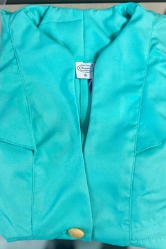 REF. 1312 - JALECO MANGA CAVA COM BABADO - Clipper - Fardamentos e uniformes em Fortaleza