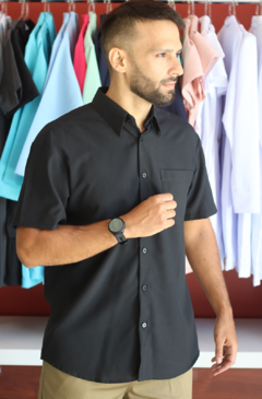 REF. 1632 - CAMISA OXFORDINE SOCIAL M/CURTA - loja online