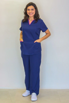REF. 1864 - SCRUB OXFORDINE C/ELÁSTICO E FRISO