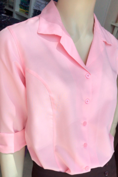REF. 590 - BLUSA OXFORDINE MANGA 3/4 - Clipper - Fardamentos e uniformes em Fortaleza