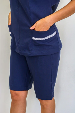 REF. 816 - CONJUNTO BERMUDA OXFORD COM ZIPER - Clipper - Fardamentos e uniformes em Fortaleza