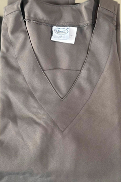 REF. 862AF - CONJUNTO CALÇA OXFORDINE COM BATA GOLA V