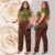 Calça Alfaiataria Premium Plus Size G1 Cinto Cor Tendência Moda Curvy Elegante - Gilfer Variedades