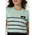 Blusa Feminina T-Shirt Camiseta 100% Algodão Tendência Laço Cor Verde Bebê Tamanho GG na internet