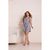 Conjunto Alfaiataria Feminino Risca de Giz com Colete, Shorts e Cinto Moda Elegante - Gilfer Variedades