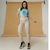 Camiseta Feminina Lilo & Stitch Coração Blusa T-shirt Algodão Azul Capri Lançamento na internet