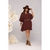 Bata Capa Multiformas Duna Blusa Feminina Cor da Moda Marrom Café Boho Chic - Gilfer Variedades