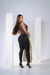 Calça Legging Suplex Cintura Média Felpada Preta Inverno - Gilfer Variedades