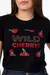 Camiseta Blusa T-Shirt Baby Look Feminina 100% Algodão Cor Preta Moda Cherry - comprar online