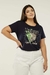 Camiseta T-shirt Blusa Feminina Plus Size Leopardo Azul Tamanho Plus Size Veste “Entre” 48/54 na internet