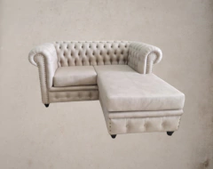 Chesterfield con camastro- Cuerotex