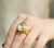 Anel com pedra Cristal