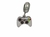 Berloque controle video game xbox em aço inox