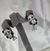 Brinco panda cravejado zircônia