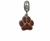Berloque Patinha de cachorro em aço inox