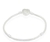 Pulseira fecho coração cravejado