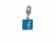Berloque Facebook em aço inox