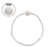 Pulseira fecho cravejado inspiração pandora