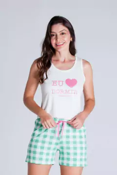 Pijama Feminino Curto Regata Dormir