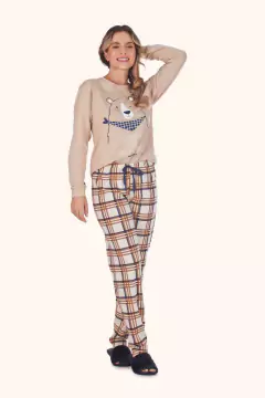 Pijama Feminino Inverno Família Urso