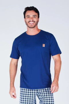 Pijama Masculino Curto Xadrez