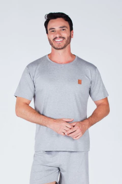 Pijama Masculino Plus Size Curto Essencial