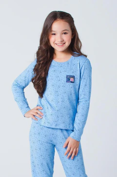 Pijama Juvenil Menina Inverno Estrela
