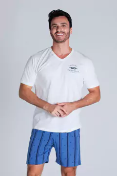Pijama Masculino Curto Yacht