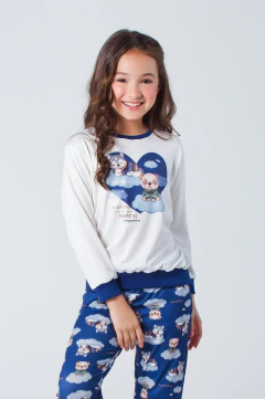 Pijama Infantil Menina Inverno Animals