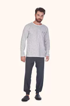Pijama Masculino Inverno Familia Raposa