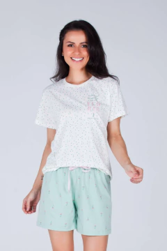 Pijama Feminino Curto Florir
