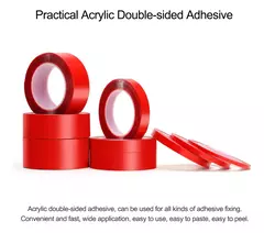 Cinta de doble cara roja de 3m Y 10mm