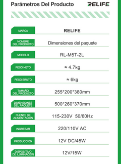 Microscopio trinocular RELIFE/Verde RL-M5T-2L - Movilcell