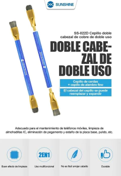 SUNSHINE SS-022D Cepillo doble cabezal de cobre de doble uso SS-022D