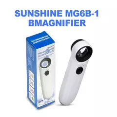 Lupa óptica portátil de 40 aumentos con luz LED de alta precisión SUNSHINE MG6B-1B