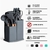 Kit Utensílios Cozinha Sofisticado Completo 19 peças Cinza - loja online